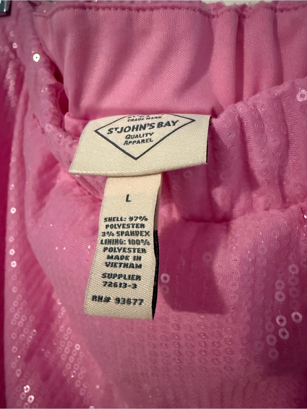 St. John's Bay Pink Sequin Midi Skirt - Picture 3 of 3